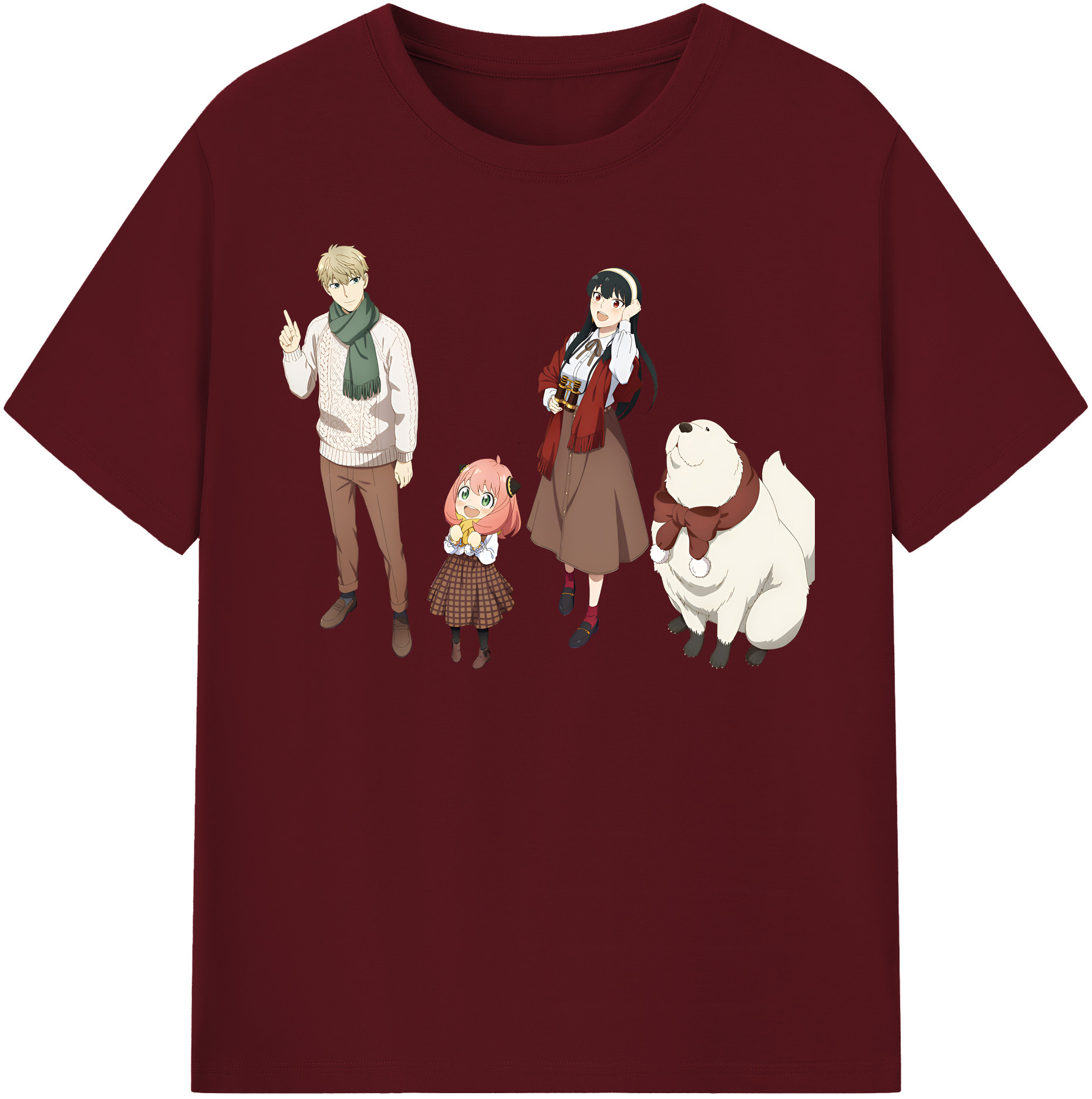 （画像用） SPY×FAMILY间谍家家酒 綿100％半袖Tシャツ（フロントプリント）